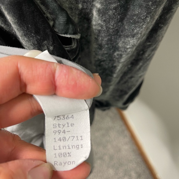 CP Shades Dark Gray Velvour Boho Longline Oversized Duster M Silk Blend Hippie - Picture 7 of 12